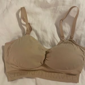 Kindred bravely nursing and pumping bra size medium, nude tan cream